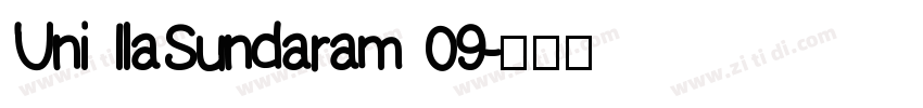 Uni IlaSundaram 09字体转换